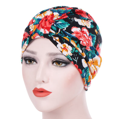 Multi-coloured Stretch Material Turban