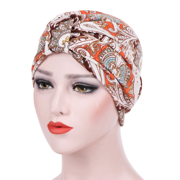 Multi-coloured Stretch Material Turban