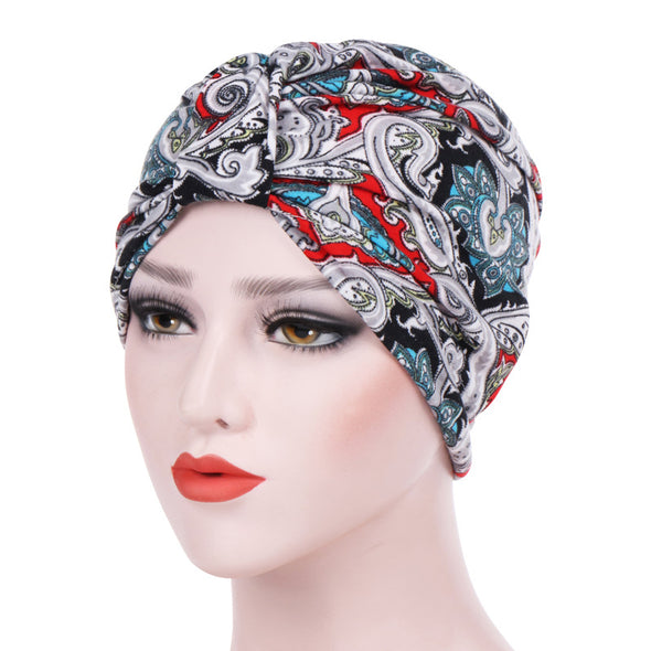 Multi-coloured Stretch Material Turban