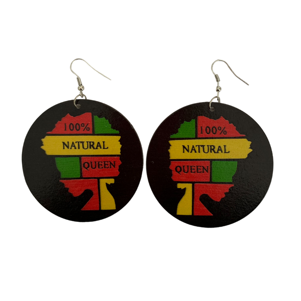 100% Natural Queen Earrings