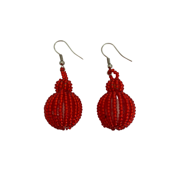 Zulu ball shaped earrings