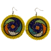 Round Zulu Beaded Earrings