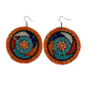 Round Zulu Beaded Earrings