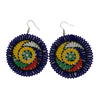 Round Zulu Beaded Earrings