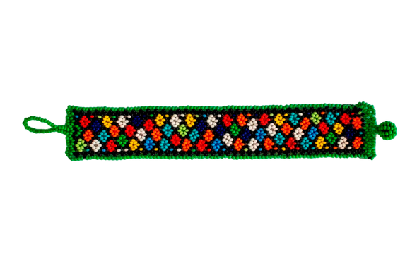 Multicolored African beaded bracelet