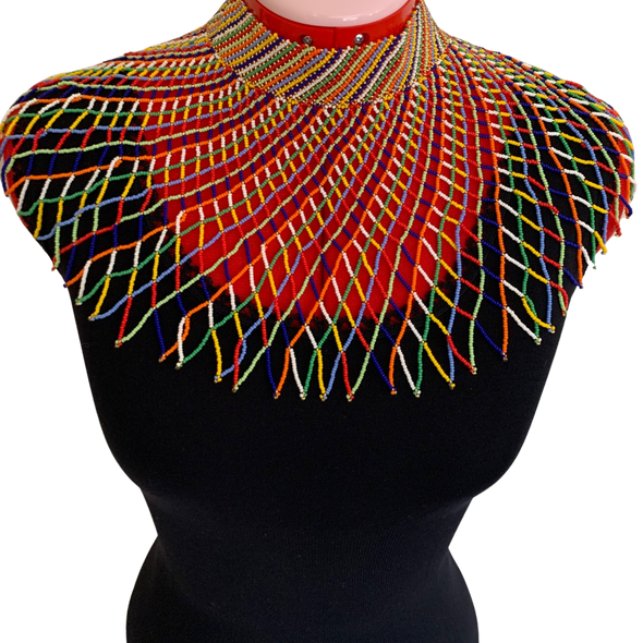 Elite Beaded Bib Necklace