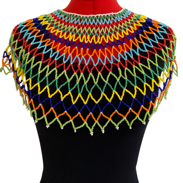 Elite Beaded Bib Necklace