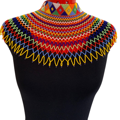 Elite Beaded Bib Necklace