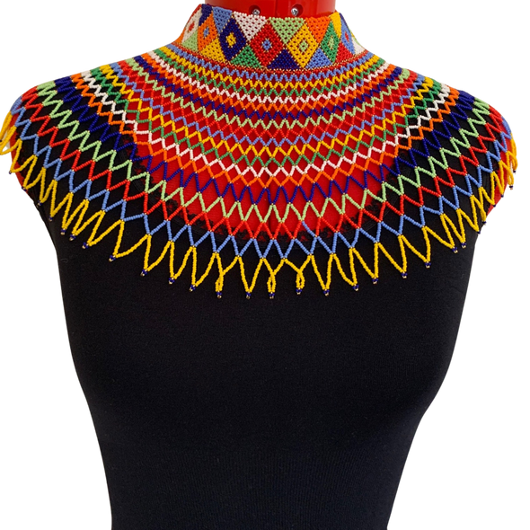 Elite Beaded Bib Necklace