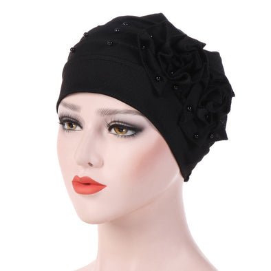 Turban Cap. Printed Cotton Headscarf