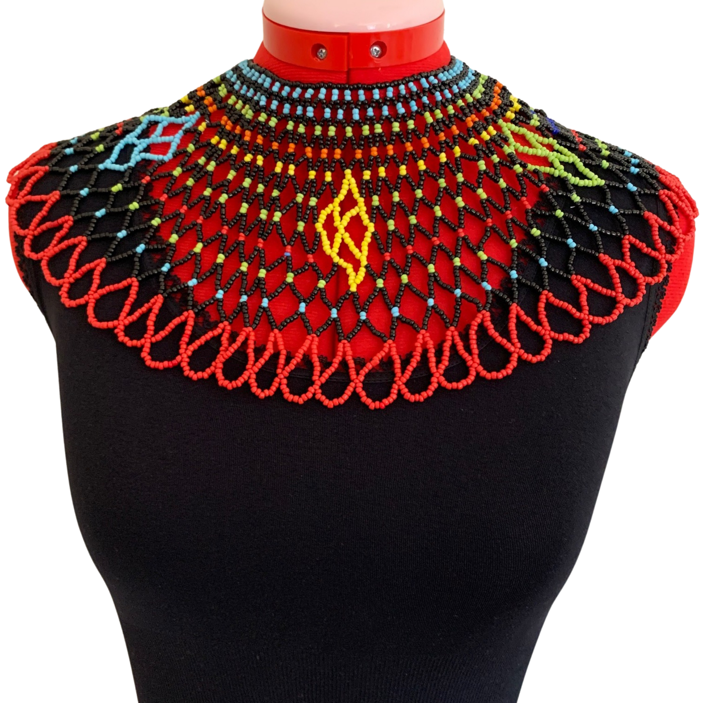 African beaded necklace - Ukenia
