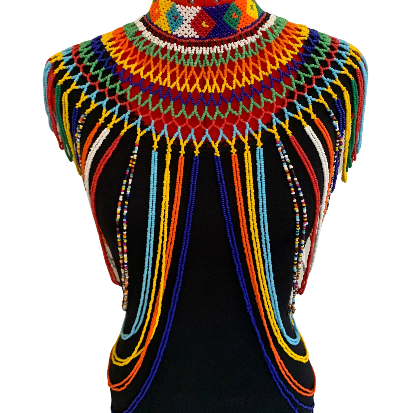 African wedding necklace, Beaded shawl necklace, Zulu necklace, Gift fo -  Afrikrea